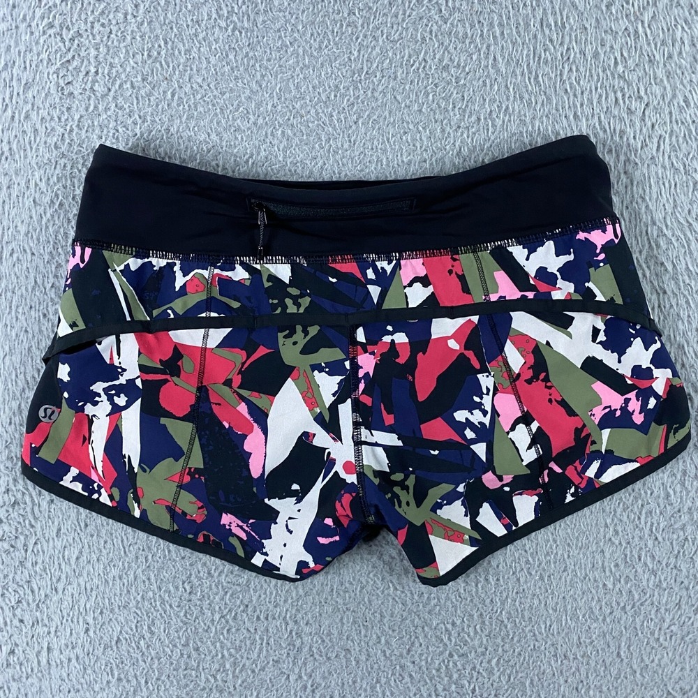 Lululemon Speed Up Short Womens 4 Swift Ultra Running Pop Cut Boom Juice - Picture 4 of 9